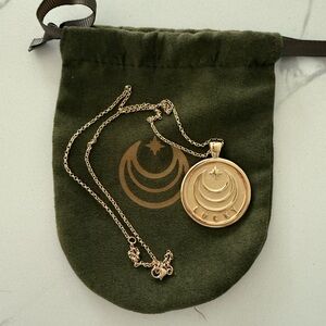JANE WIN - Original LUCKY pendant coin on 16-18” rolo chain